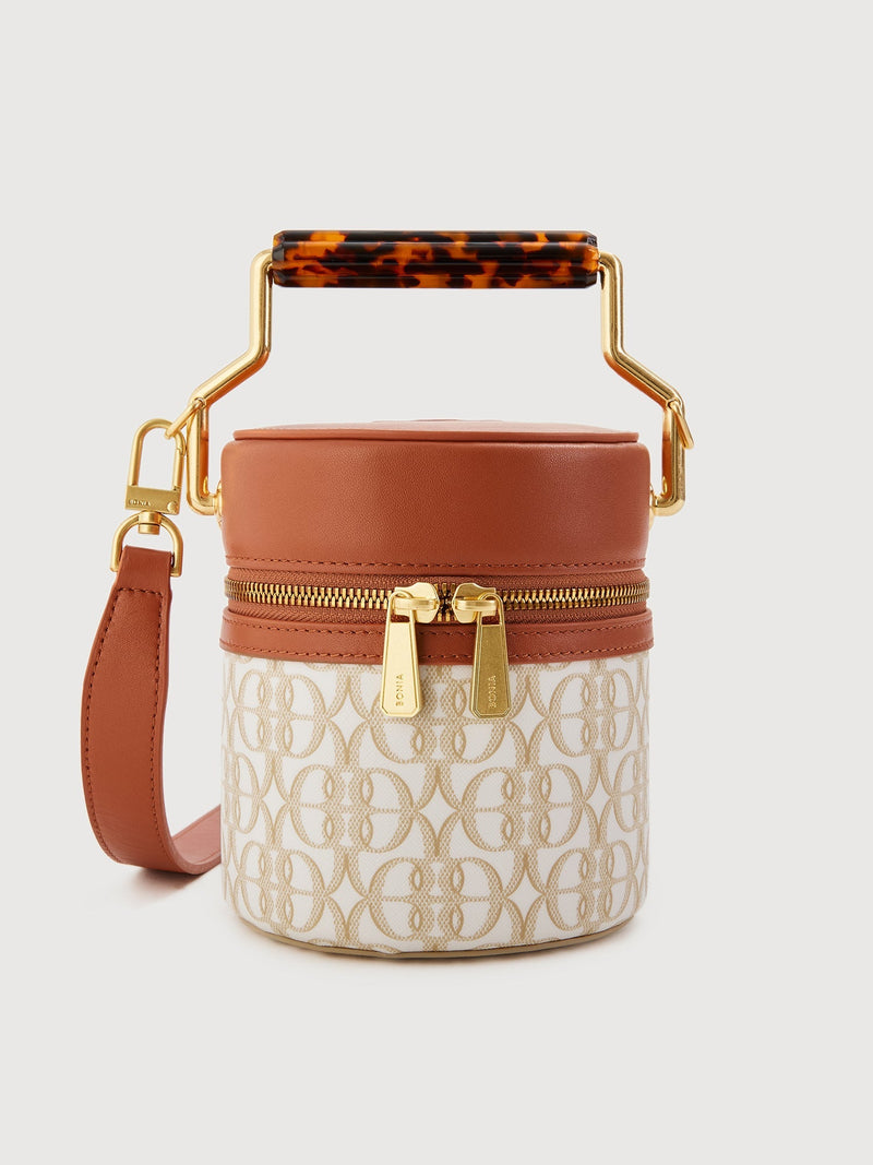 La Luna Monogram Mini Bucket Bag - BONIA