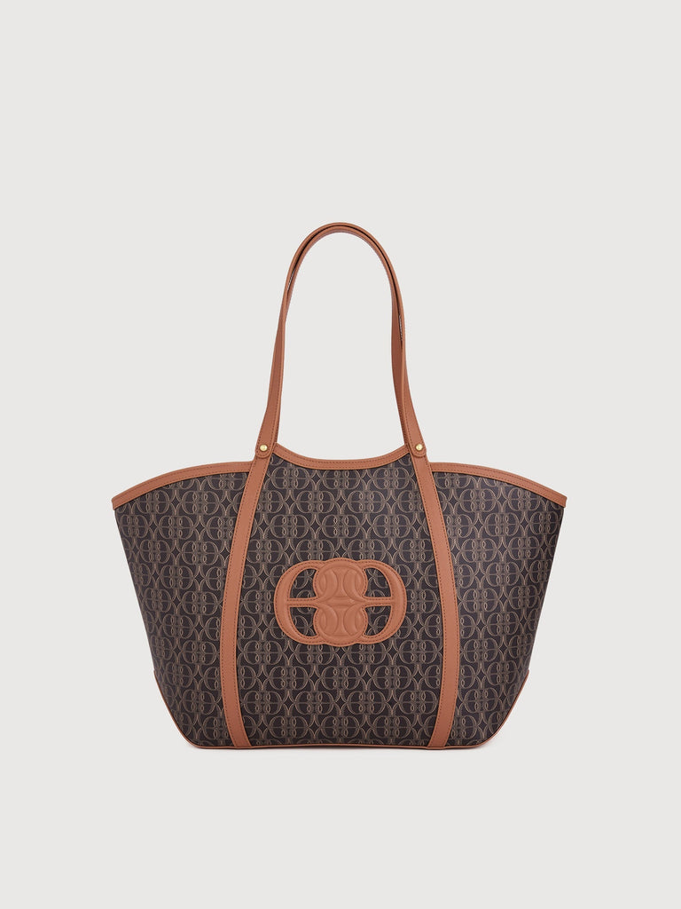 La Luna Monogram Oversized Tote Bag - BONIA