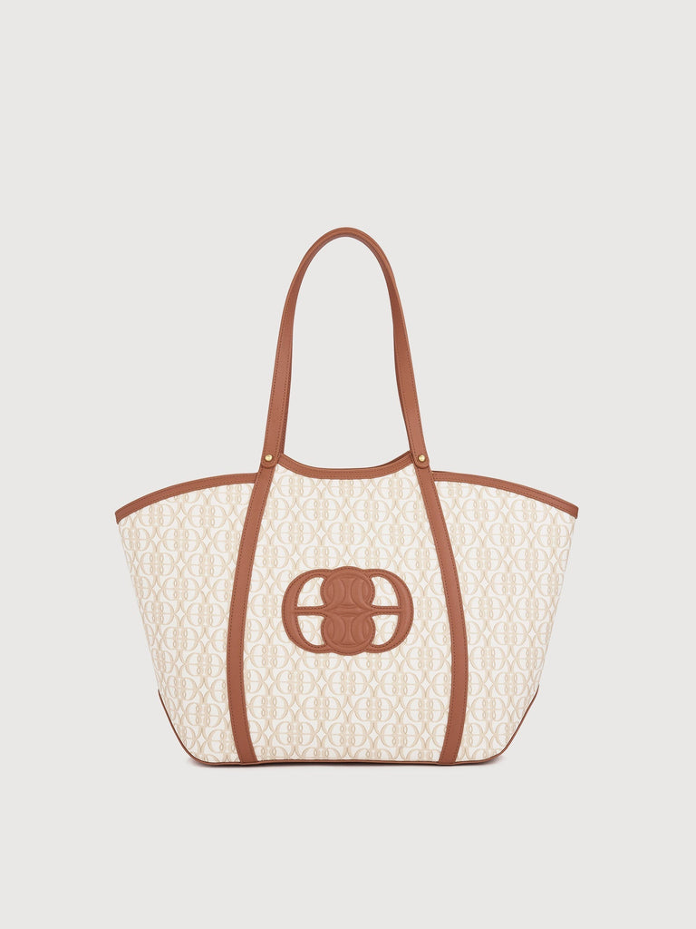 La Luna Monogram Oversized Tote Bag - BONIA