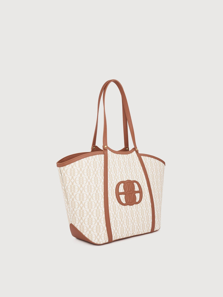 La Luna Monogram Oversized Tote Bag - BONIA