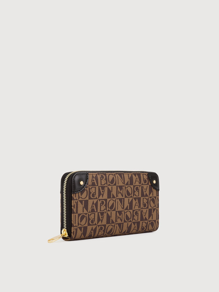 Lita Monogram Long Zipper Wallet - BONIA