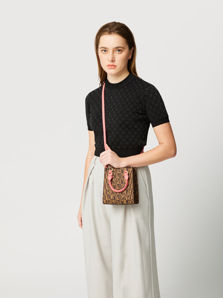 Lita Monogram Mini Satchel Bag - BONIA