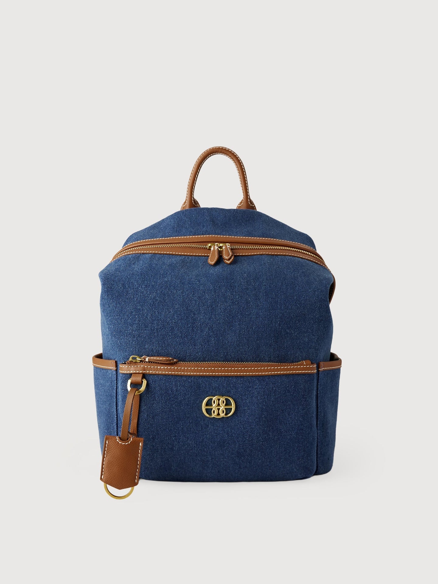 backpack purses leather Blue Convertible Color:Grey Dotted Featuring our NEW Pebbled Bag DISNEY - Cheshire Collection_Pure Luxuries Deluxe Collection
