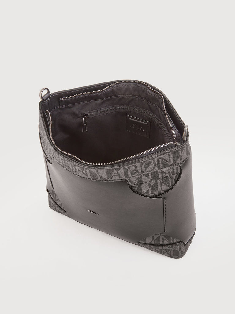 Mano Oversized Monogram Messenger Bag - BONIA