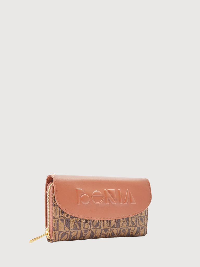 Milne Monogram 2 Fold Long Wallet - BONIA