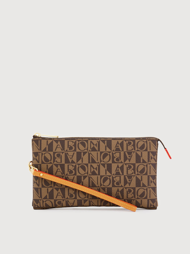 Monogram Long Zipper Pouch - BONIA