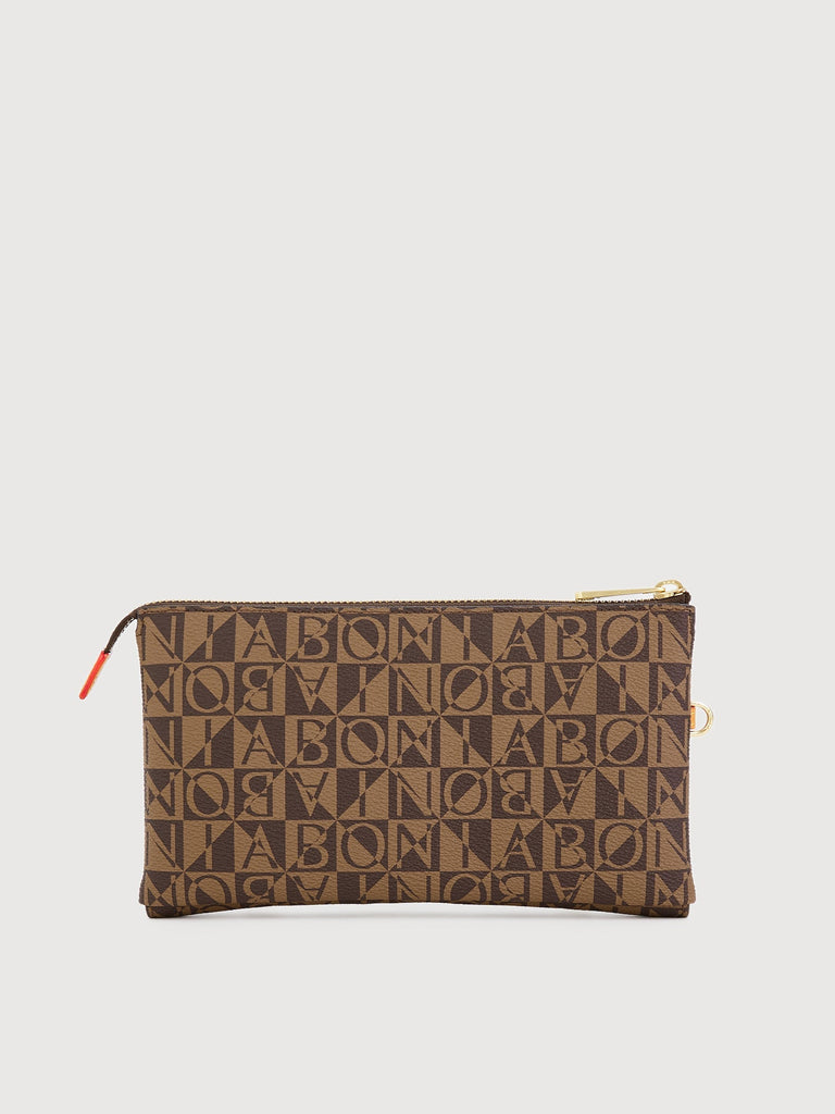 Monogram Long Zipper Pouch - BONIA