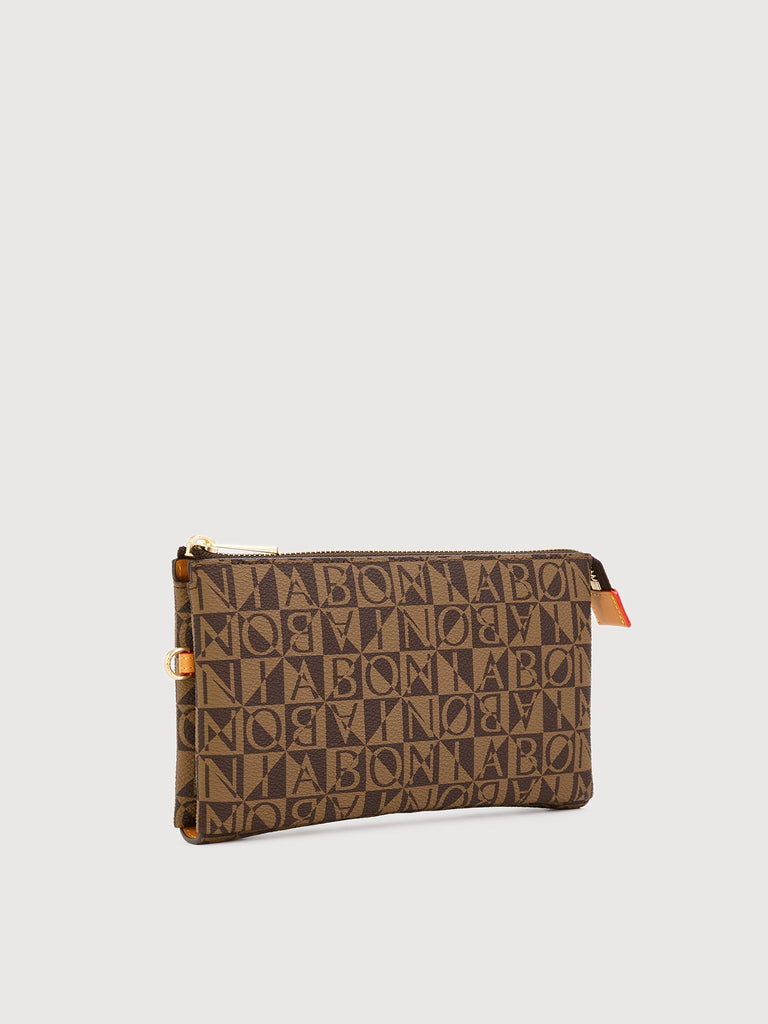 Monogram Long Zipper Pouch - BONIA