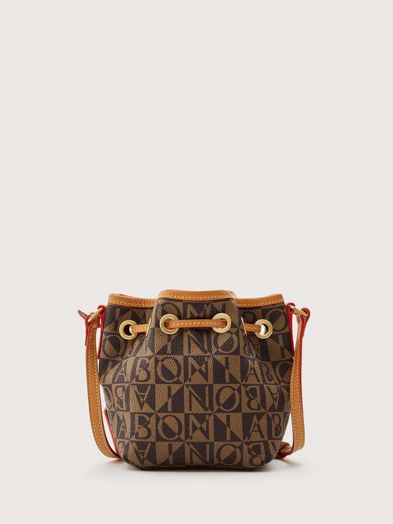 Monogram Mini Bucket Bag - BONIA