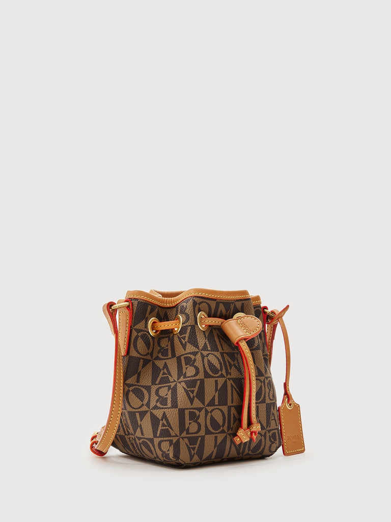 Monogram Mini Bucket Bag - BONIA