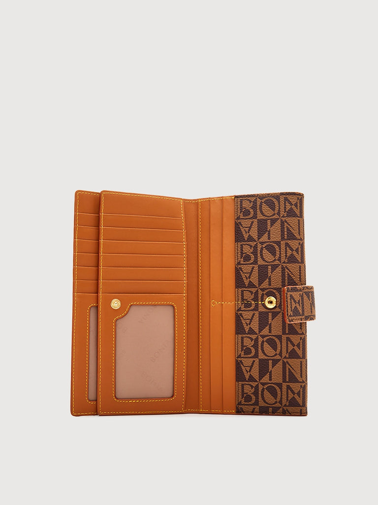 Monogram Modello Long 3 Fold Wallet - BONIA