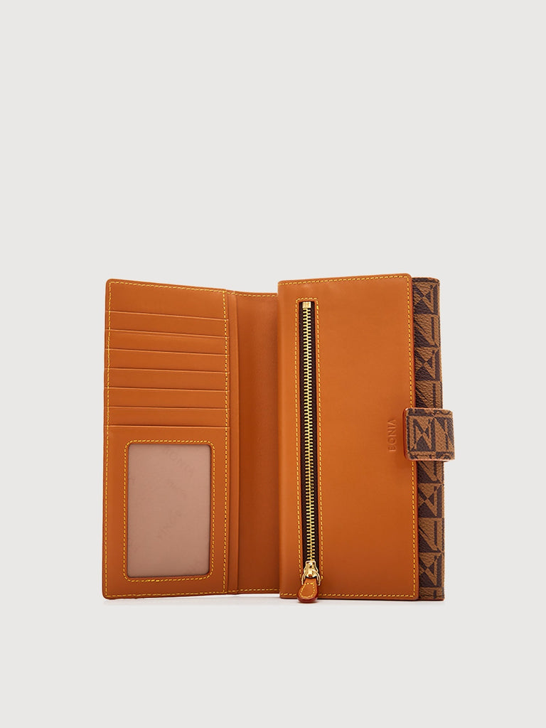 Monogram Modello Long 3 Fold Wallet - BONIA