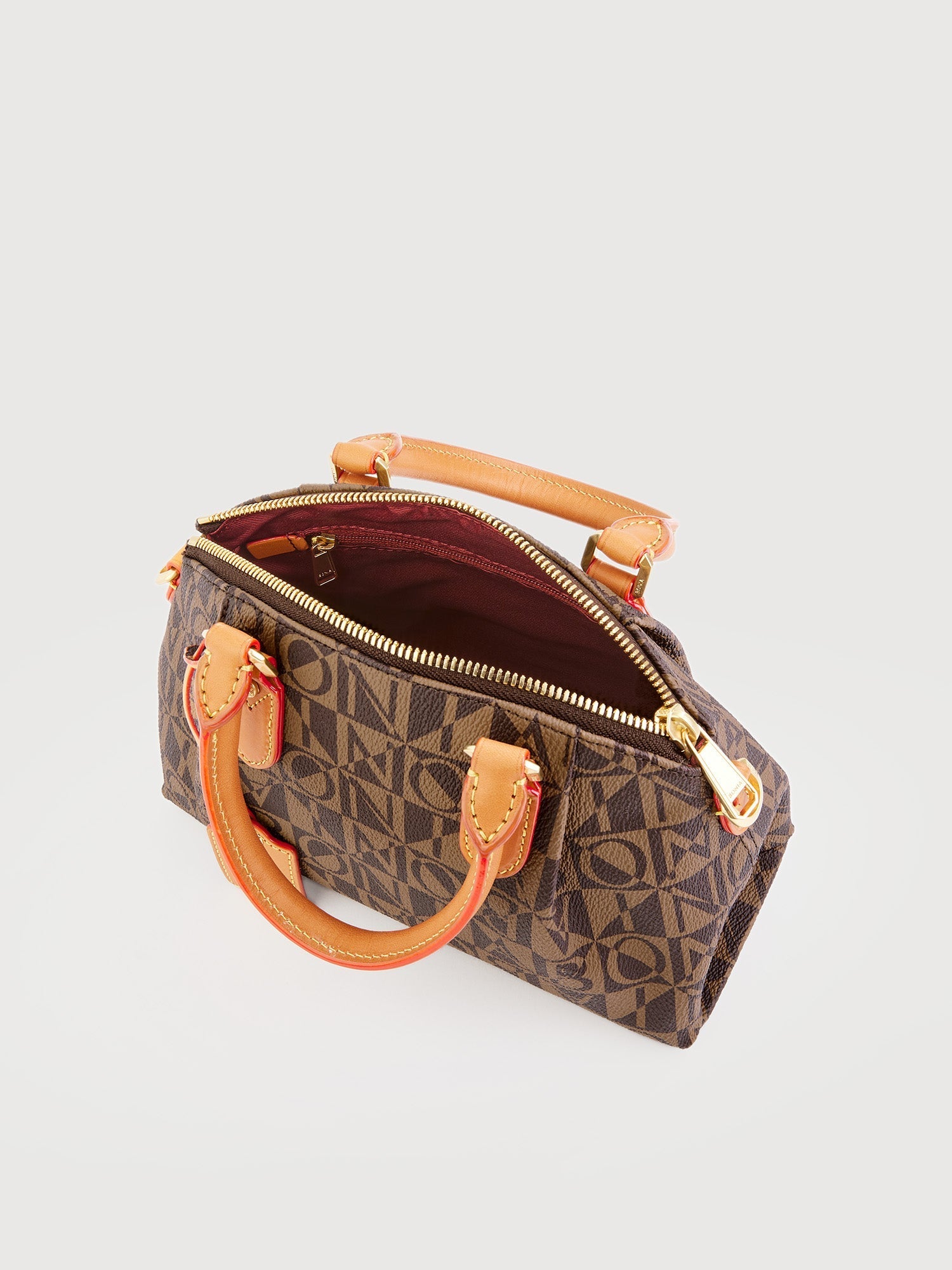 Monogram Small Satchel Bag – BONIA International