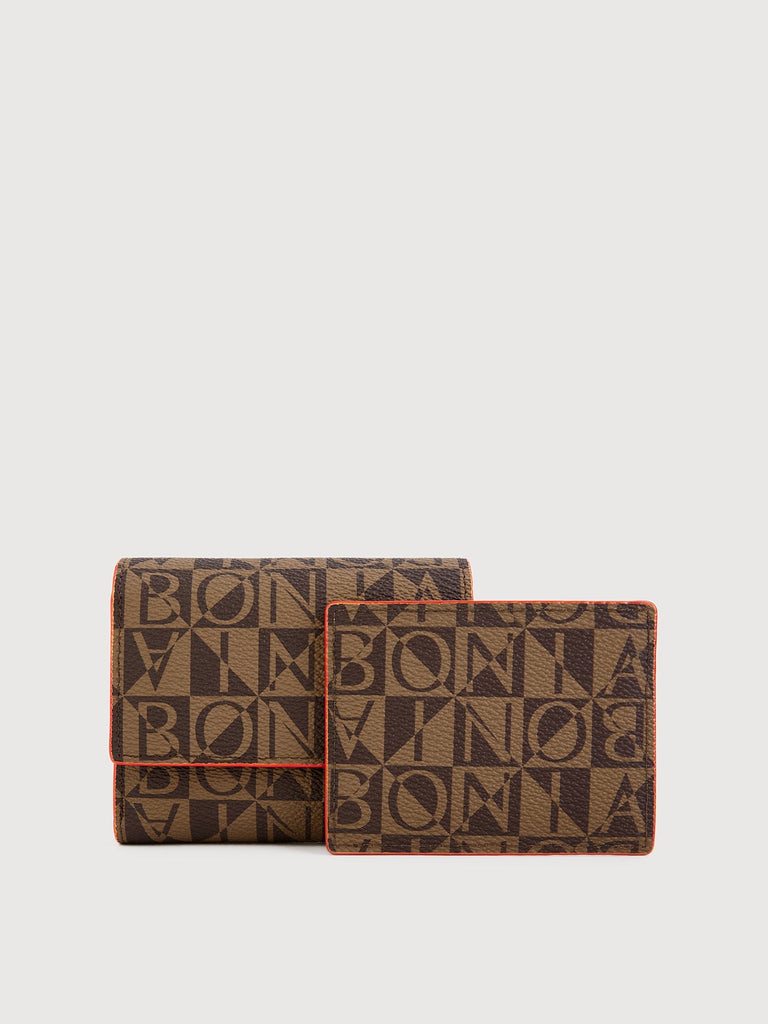 Monogram Trifold Short Wallet - BONIA