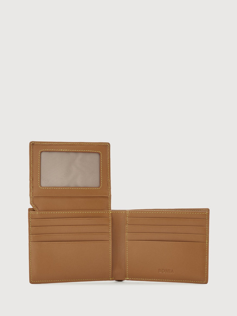 Monogram Unisex Flap-Up Card Wallet - BONIA