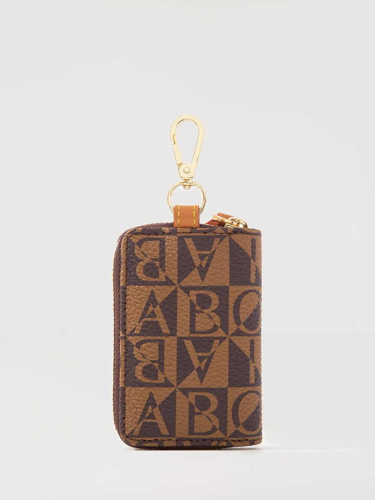 Monogram Zippered Key Pouch - BONIA