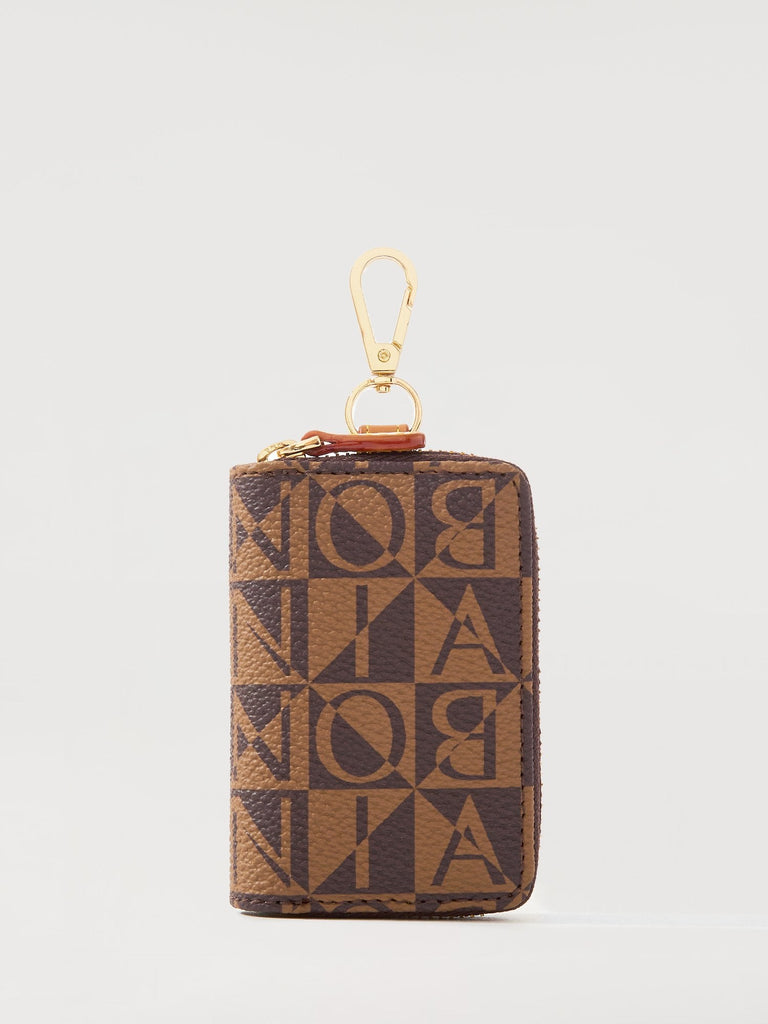 Monogram Zippered Key Pouch - BONIA