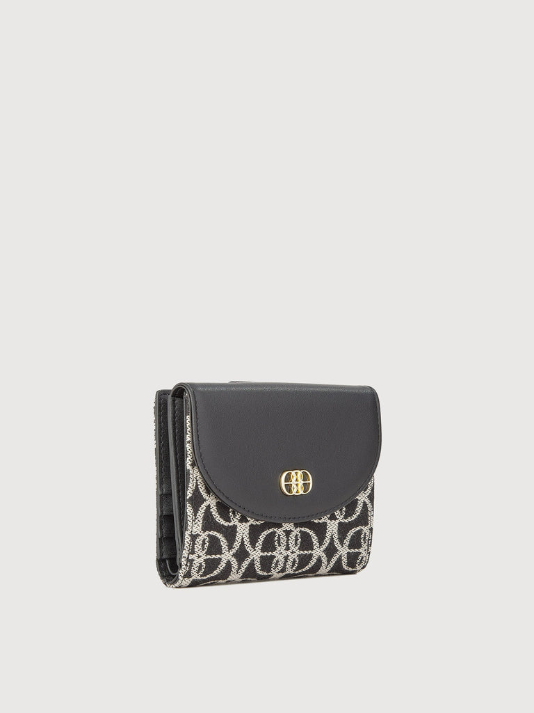 Nadia Monogram 2 Fold Short Wallet - BONIA