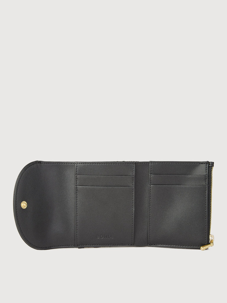 Nadia Monogram 3 Fold Short Wallet - BONIA