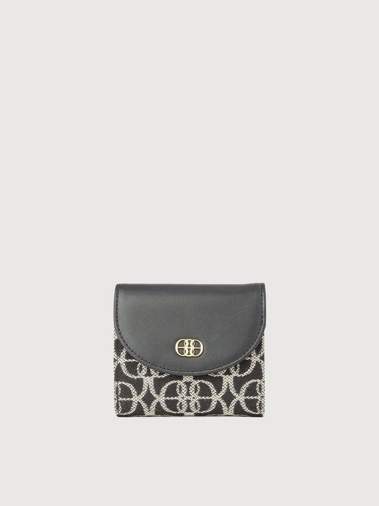 Nadia Monogram 3 Fold Short Wallet - BONIA