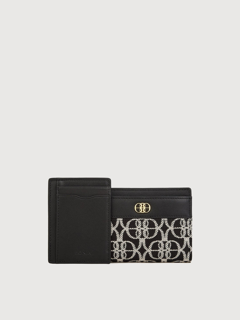 Nadia Monogram Bifold Short Wallet - BONIA