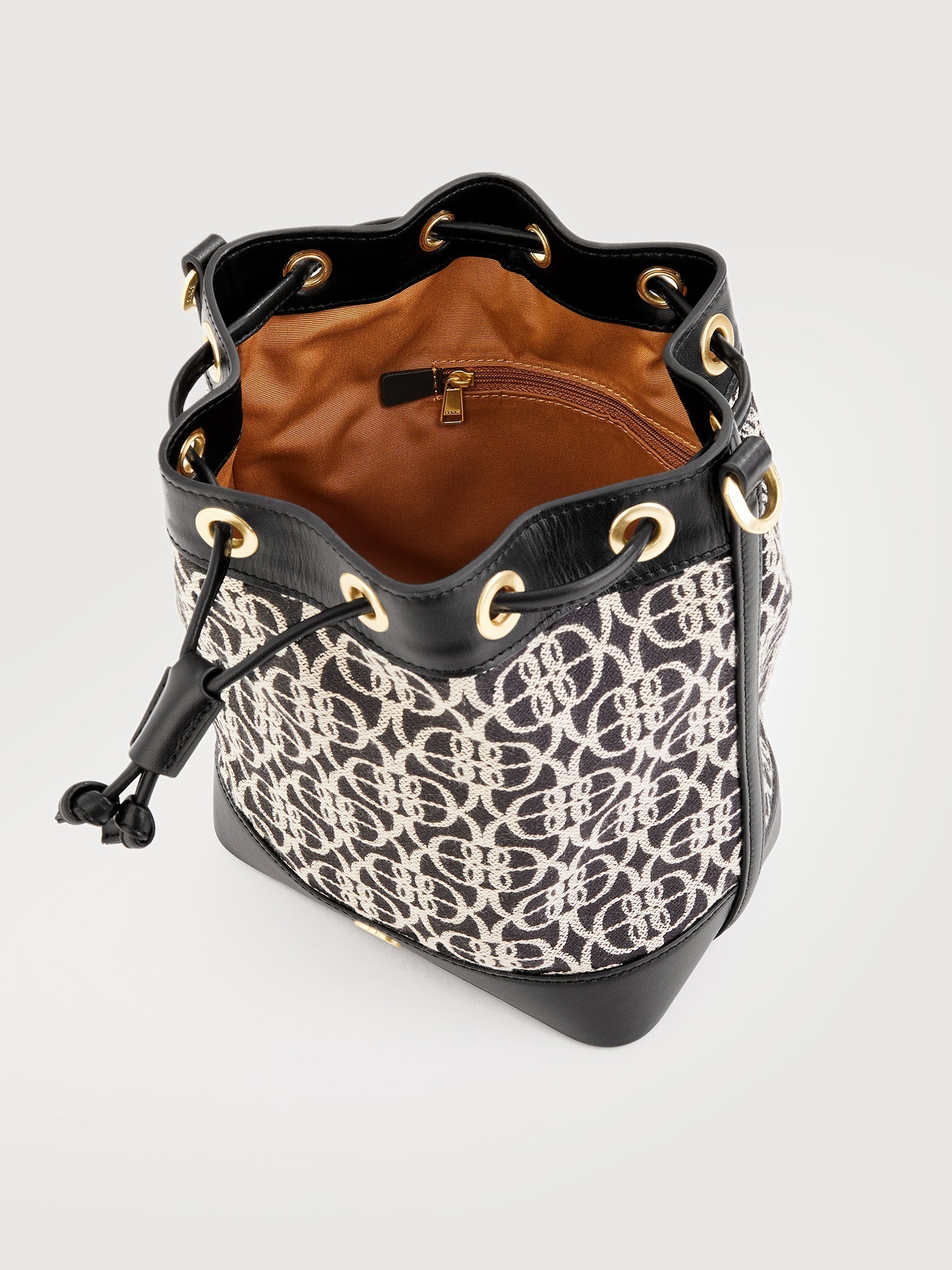 Nadia Monogram Bucket Bag
