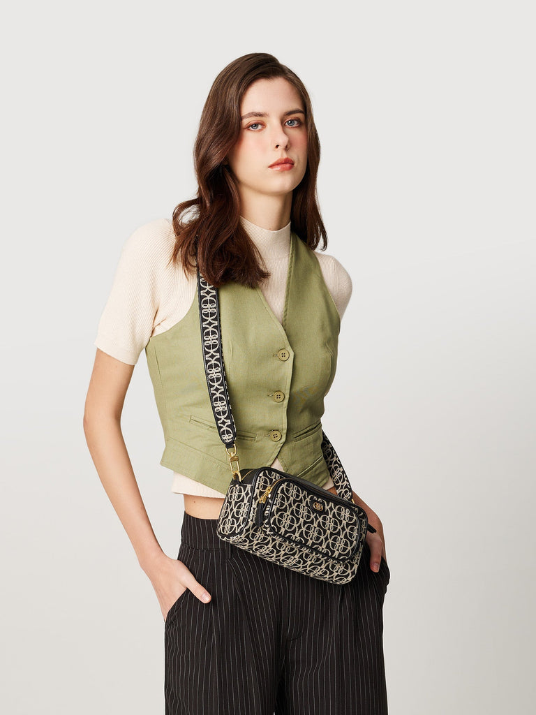 Nadia Monogram Crossbody Bag - BONIA