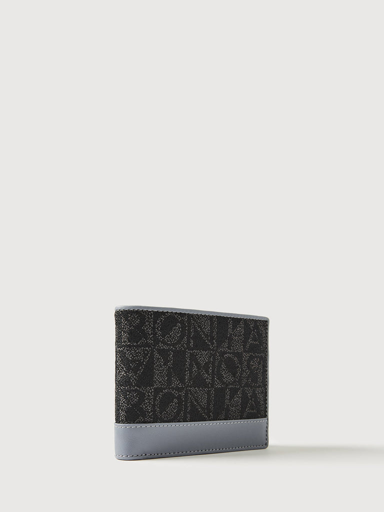 Nathan Monogram Flap Cards Wallet with Coin Compartment - BONIA