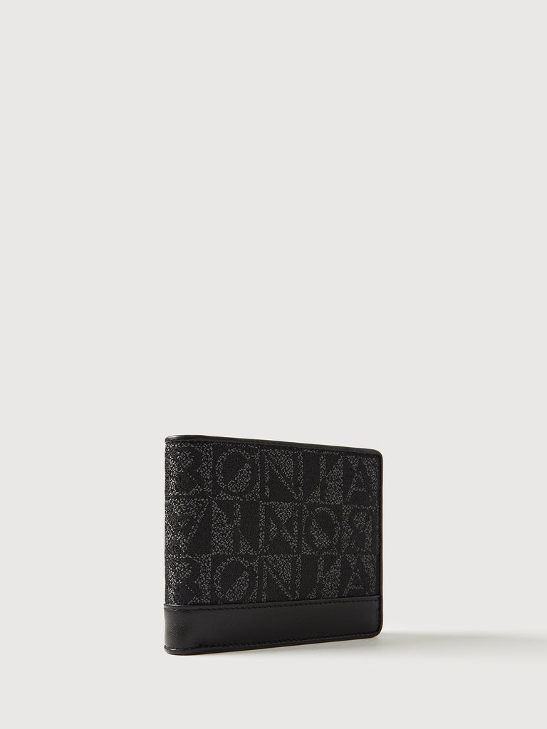 Nathan Monogram Flap Cards Wallet with Coin Compartment - BONIA