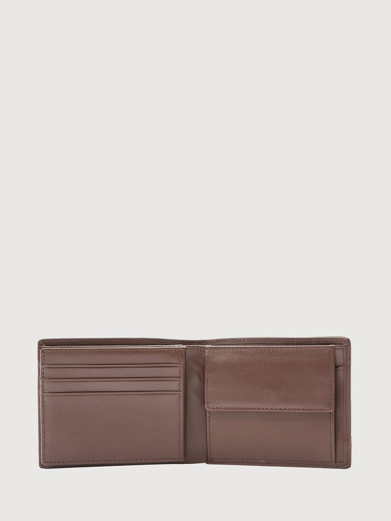 Nathan Monogram Flap Cards Wallet with Coin Compartment - BONIA