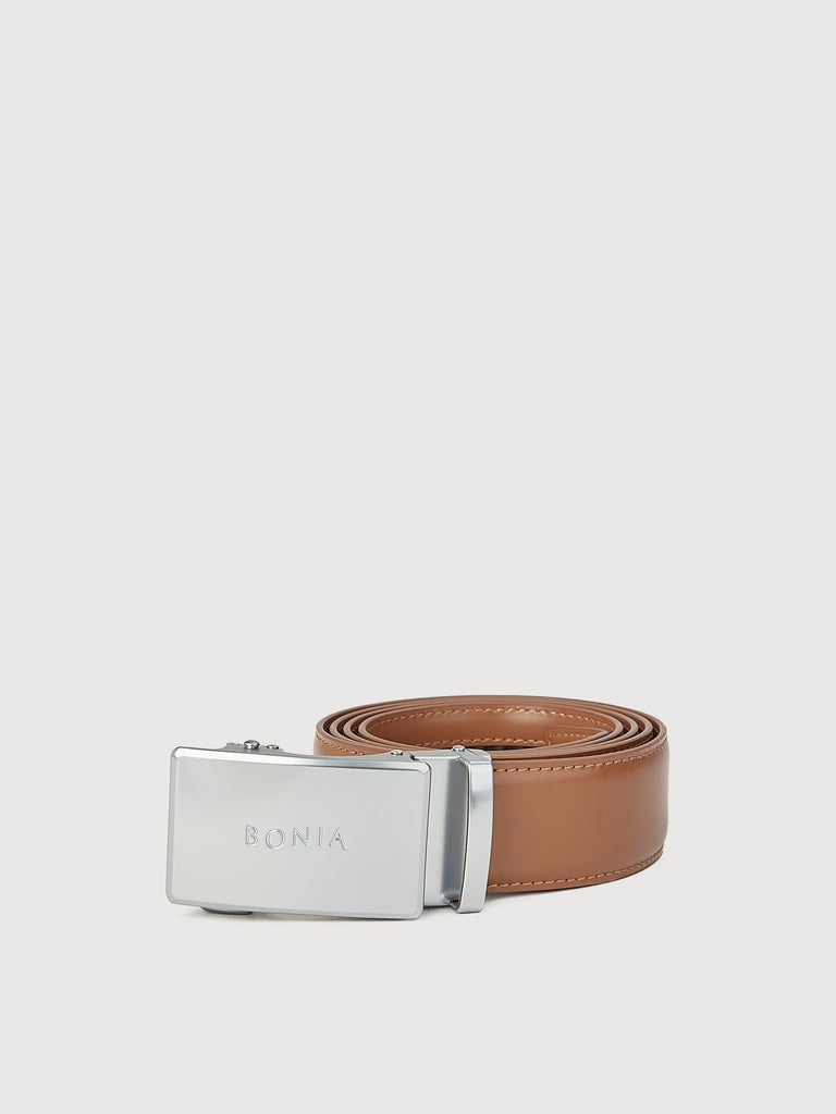 Nello Sirp Leather Belt with Nickle Auto Lock Buckle - BONIA