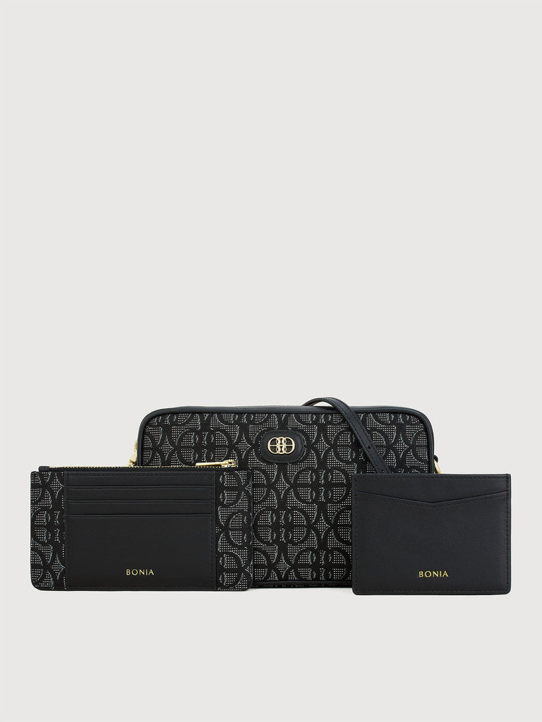 Nuccia Monogram Sling Bag with Card Holder - BONIA
