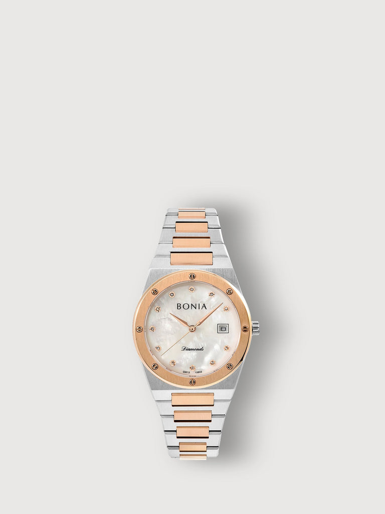 Oblò Gleam Stainless Steel Women's Watch 43mm - BONIA