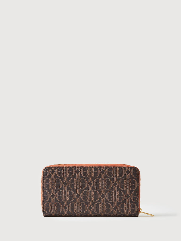 [PRE ORDER] La Luna Monogram Long Zipper Wallet - BONIA