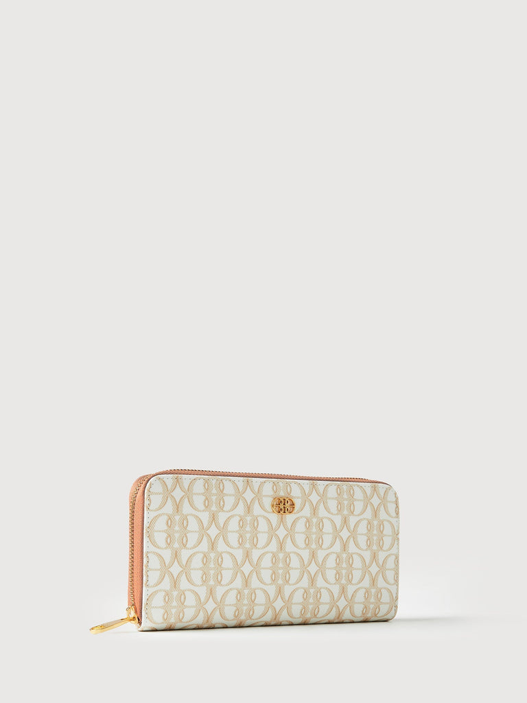 [PRE ORDER] La Luna Monogram Long Zipper Wallet - BONIA