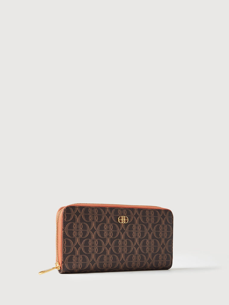 [PRE ORDER] La Luna Monogram Long Zipper Wallet - BONIA