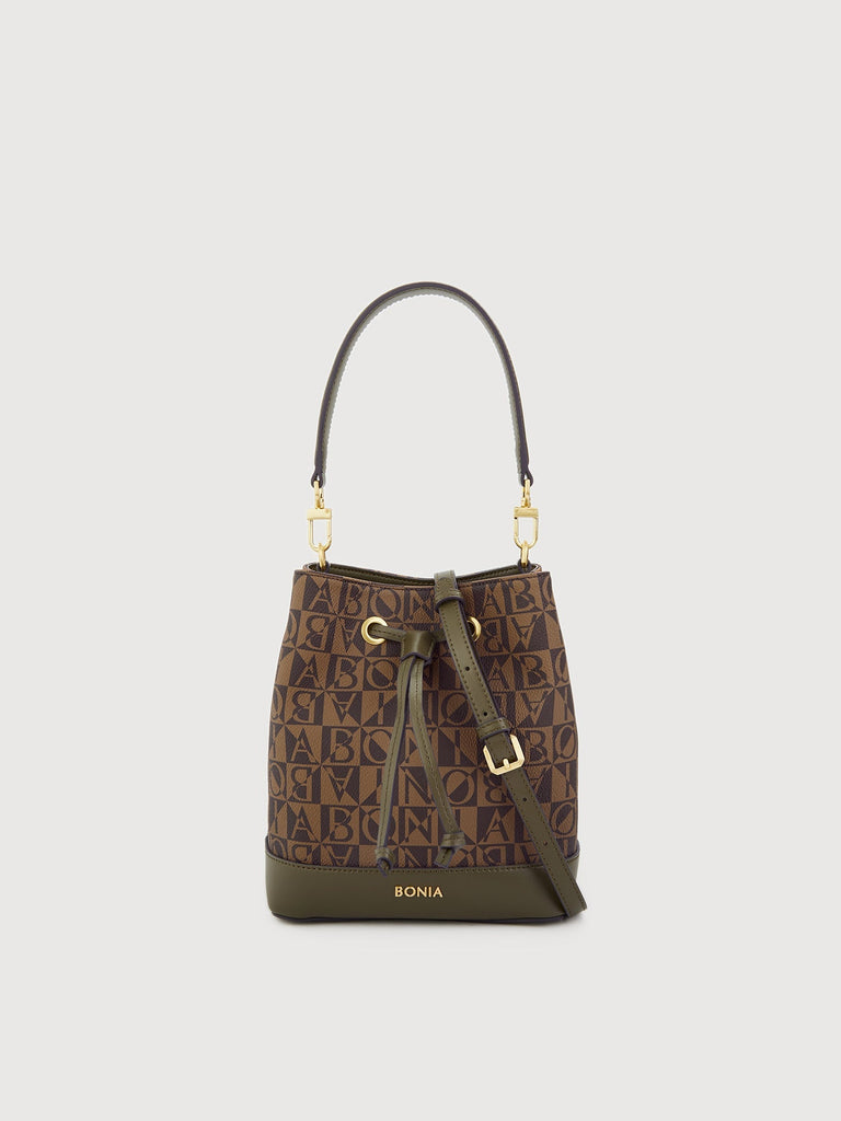 Pure Monogram Small Bucket Bag - BONIA