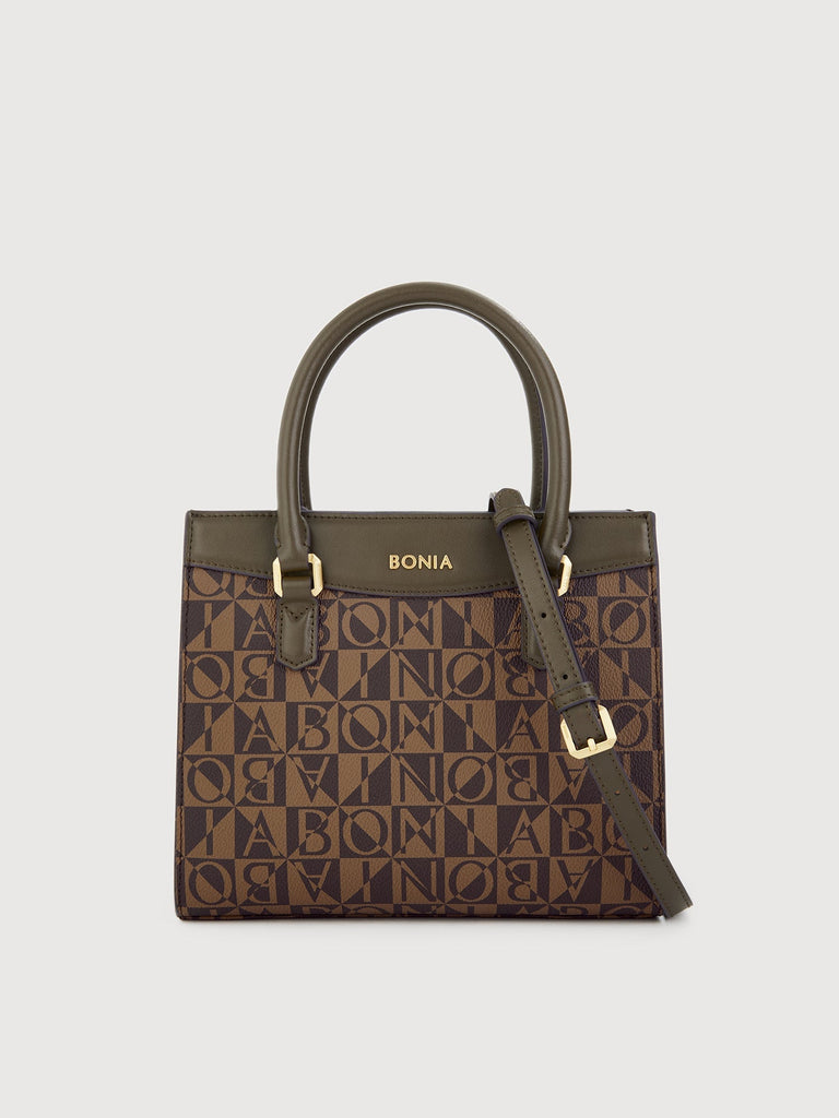 Pure Monogram Small Satchel Bag - BONIA