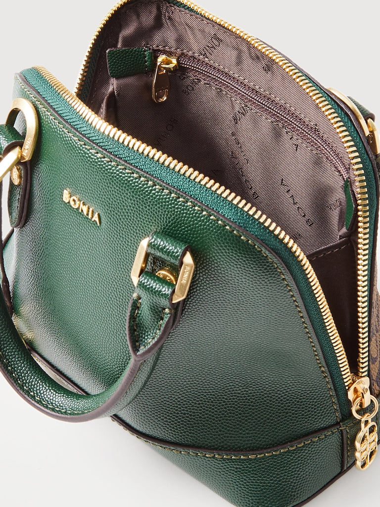 Siria Monogram Mini Satchel Bag - BONIA