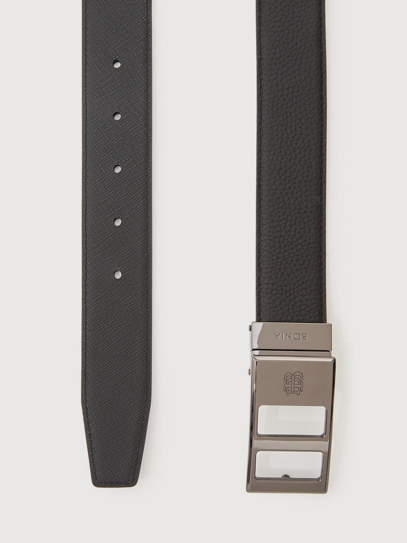 Colt Reversible Leather Belt with Neu-B Gunmetal Buckle
