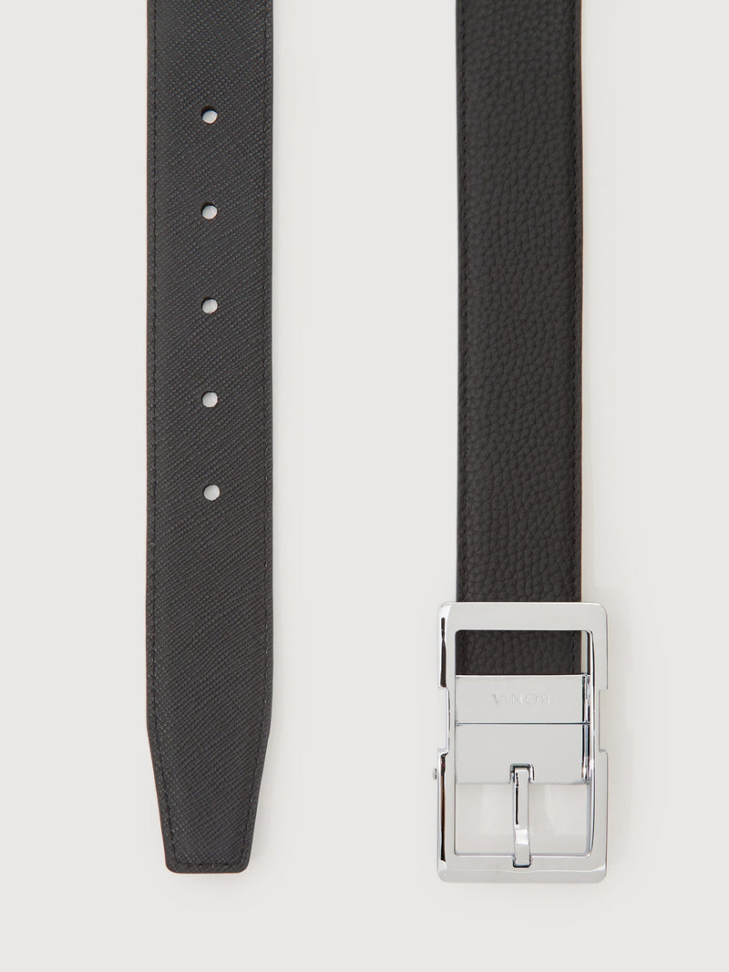 Colt Reversible Leather Belt with Neu-B Nickel Buckle