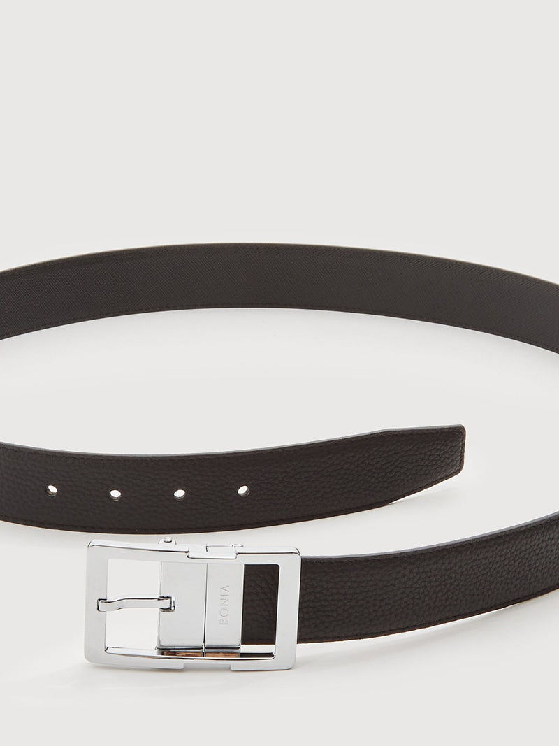 Colt Reversible Leather Belt with Neu-B Nickel Buckle