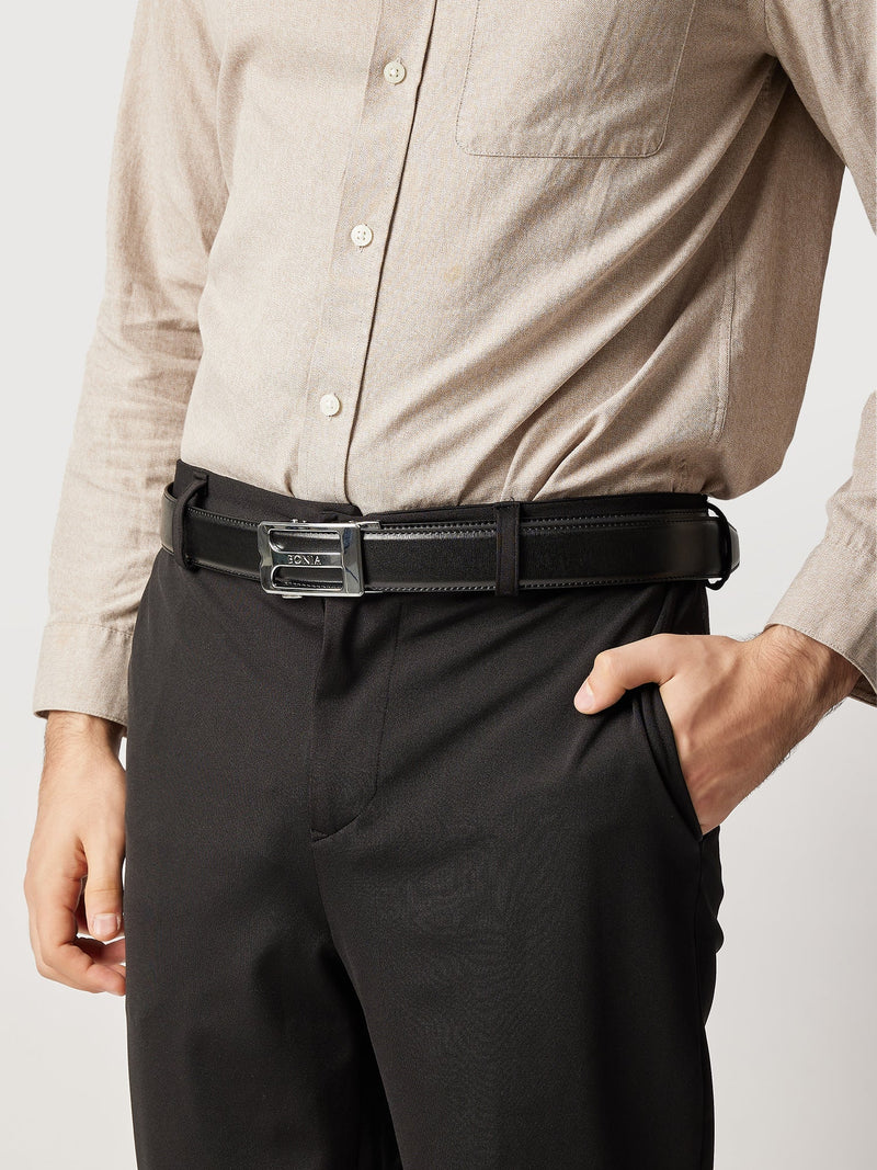 Beno Non-Reversible Leather Belt with Nickel Autolock Buckle - BONIA