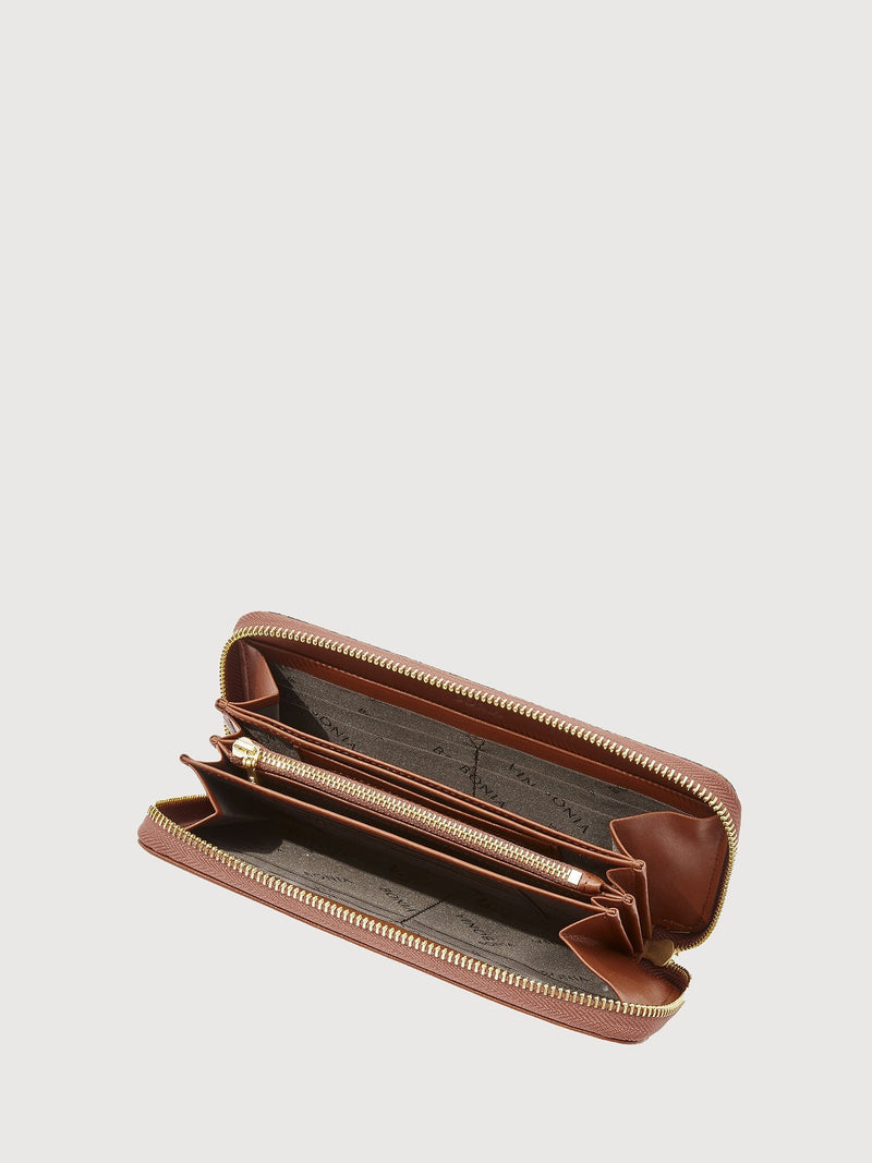 Ciccio Monogram Long Zipper Wallet - BONIA