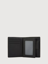 Matteo Vertical Cards 3 Fold Short Wallet with Coin Compartment - BONIA