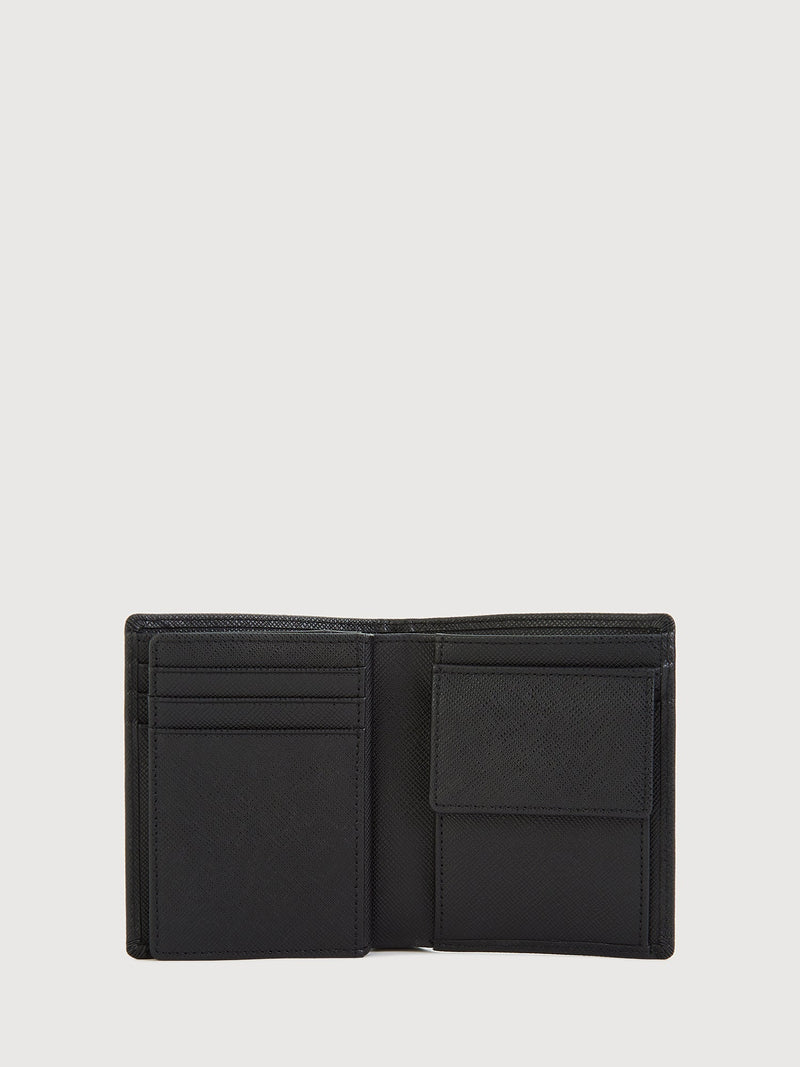 Matteo Vertical Cards 3 Fold Short Wallet with Coin Compartment - BONIA