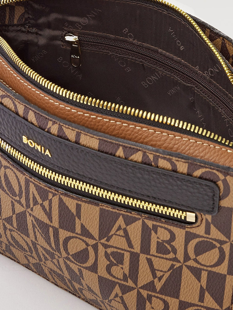 Bonia Black Milagros Women's Bag with Adjustable Strap, Zip-Around  860250-018-08
