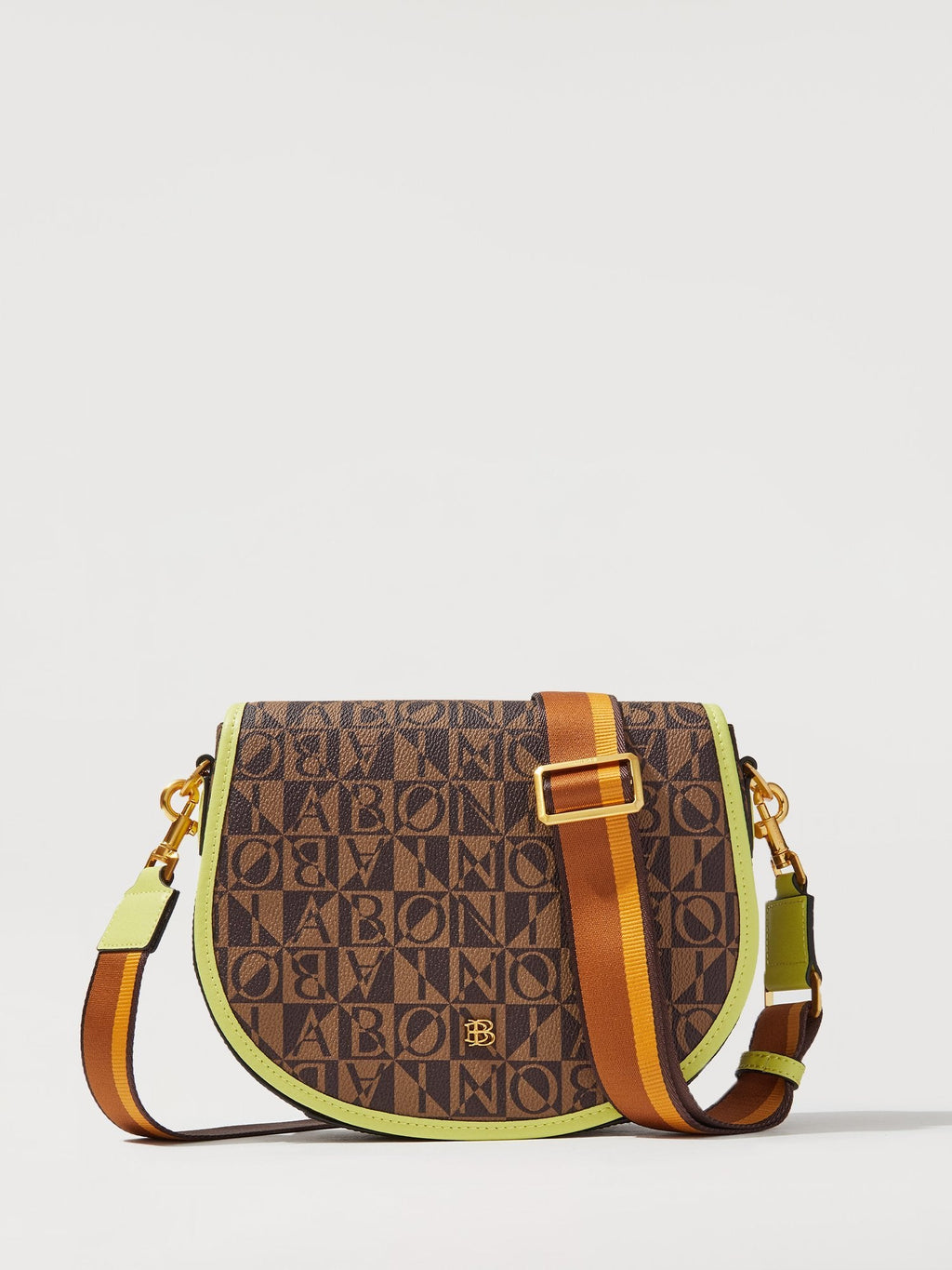 Bonia Dark Yellow Miley Monogram Women's Bag with Adjustable Strap  860343-101-37