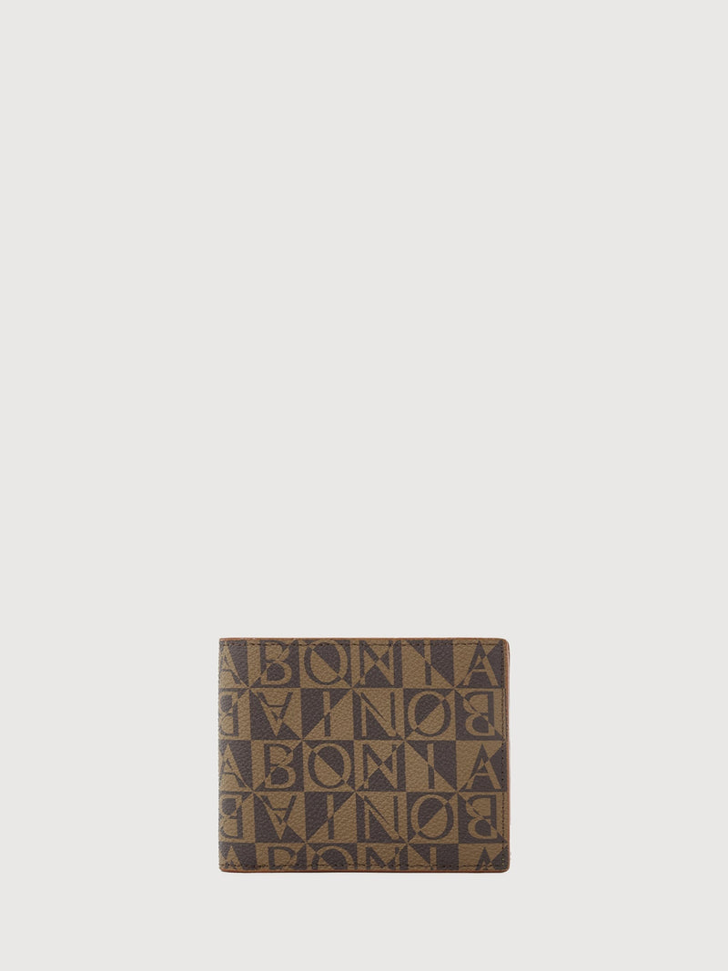 Monogram Unisex Wallet with Coin Compartment - BONIA