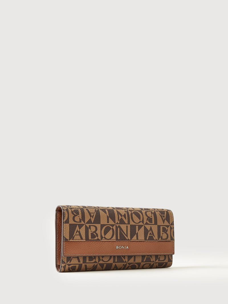 Pisa Monogram 3 Fold Long Wallet - BONIA